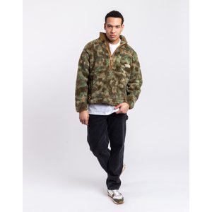 The North Face M Extreme Pile Pullover Military Olive Stippled Camo Print L