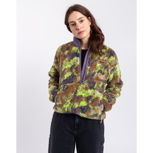 The North Face W Extreme Pile Pullover Utility Brown Stippled Camo Print L