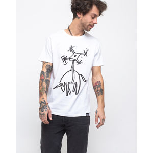 Unicorn Attacks The Abducted One Tee White L