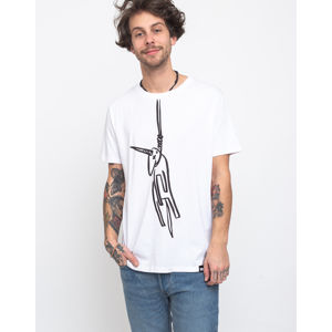 Unicorn Attacks The Suicidal One Tee White S